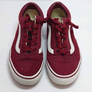 Vans OLD SKOOL PLATFORM Burgundy Kids Grad Sz. 4